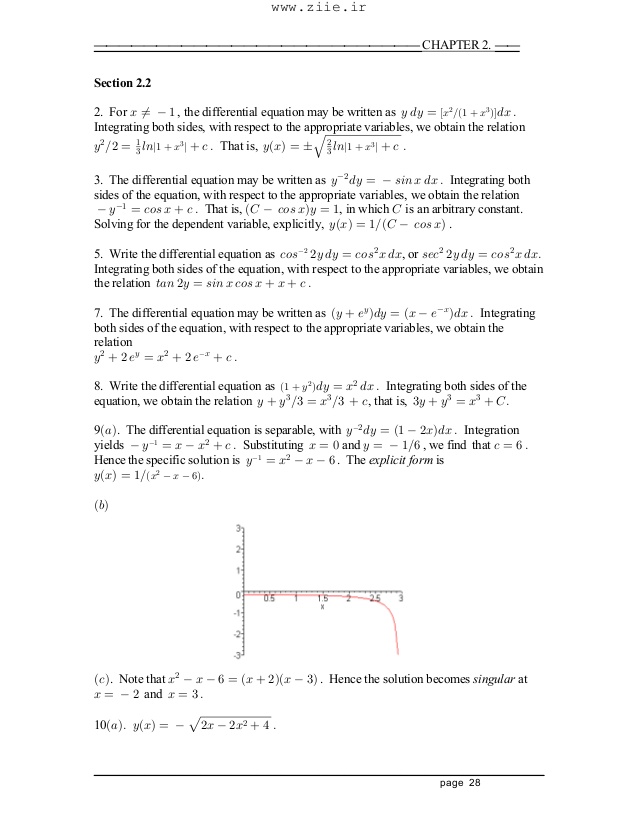 Differential equations solutions manual pdf